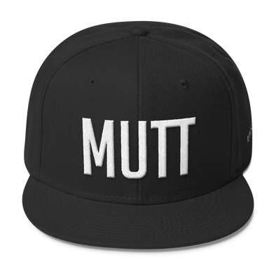 Mutt  Type Wool-Blend Snapback Black
