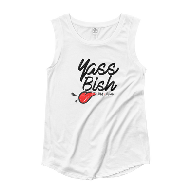 Yass Bish Women's Cap Sleeve Tee White